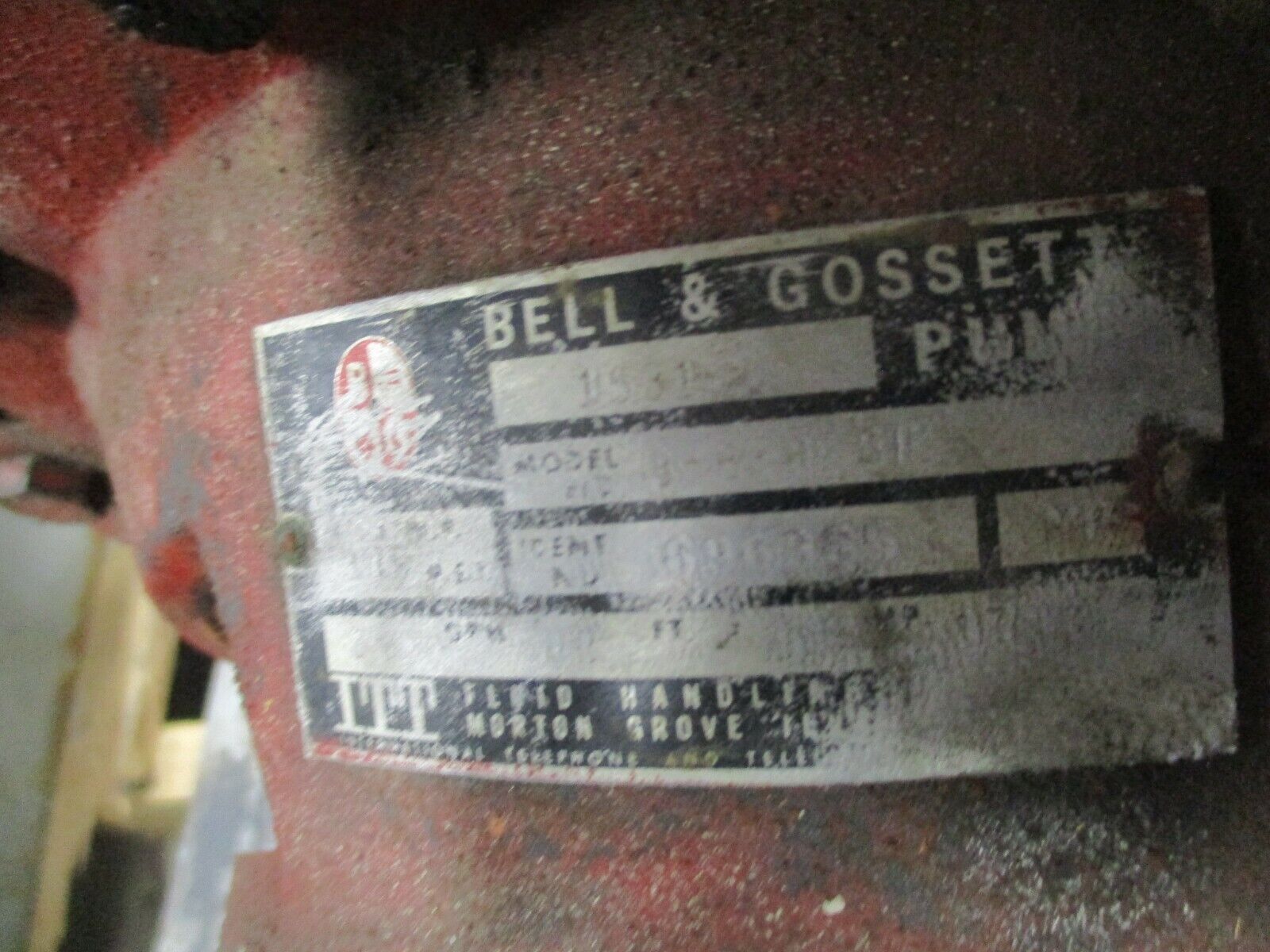Bell & Gossett 1531 Pump 3RB-BF 5HP 1800RPM 208-230/460V Used