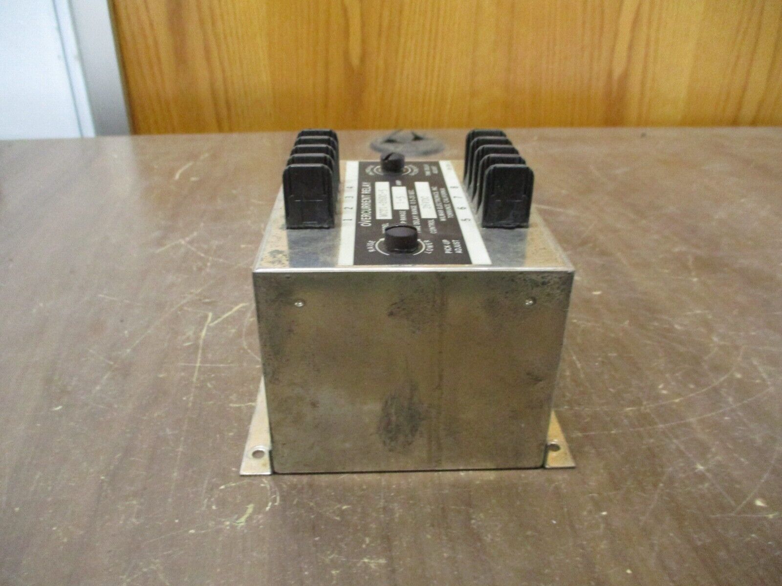 Wilmar Overcurrent Relay WCT1-26DC-5 Pick-Up: 1-5A Delay: 0.5-20 Sec Used