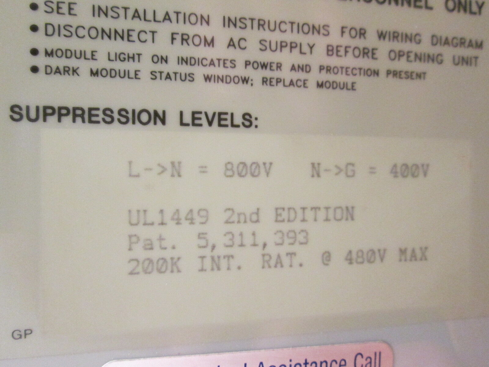 Atlantic Scientific Zone Master Plus AC Surge Protection 18304X 277/480V 60Hz
