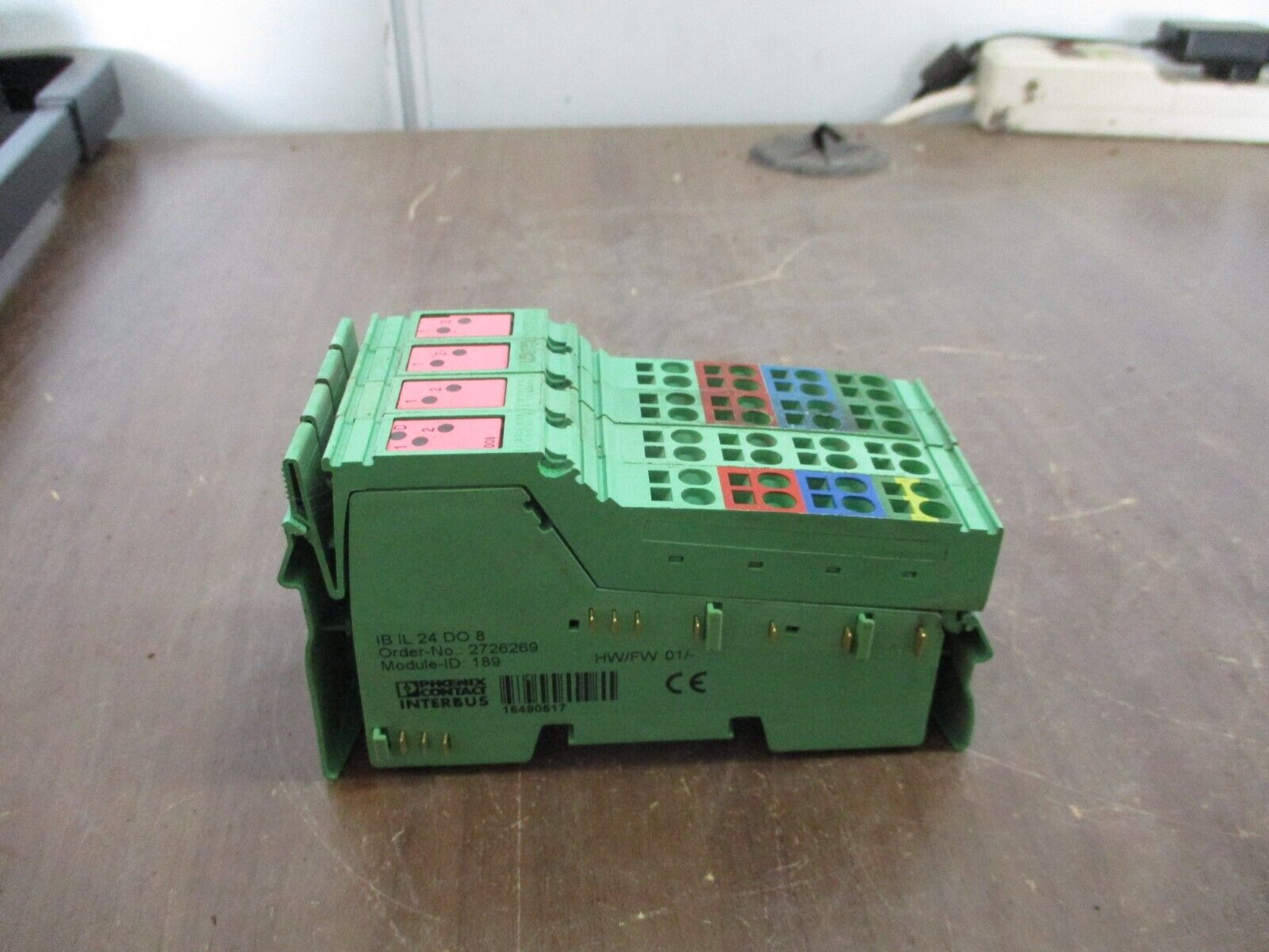 Phoenix Contact IBIL24DO8 Interbus Coupler 2726269 HW: 01 *Broken Latch Clip*