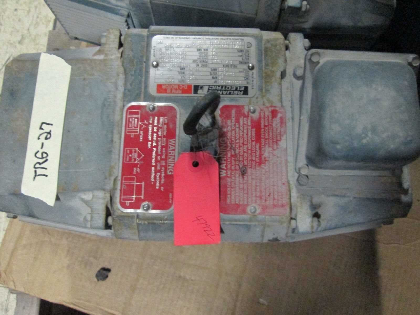 Reliance DC Motor DC0139ATCZ Frame 3HP 1750RPM 180V 14.8A Field Volts: 200V Used