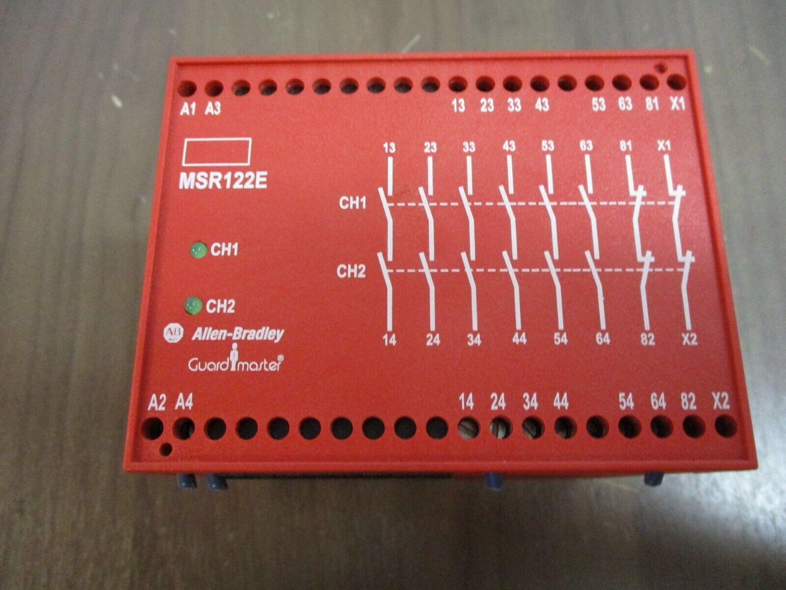 Allen-Bradley Guardmaster MSR122E Safety Relay 440R-E21358 Ser. A Used