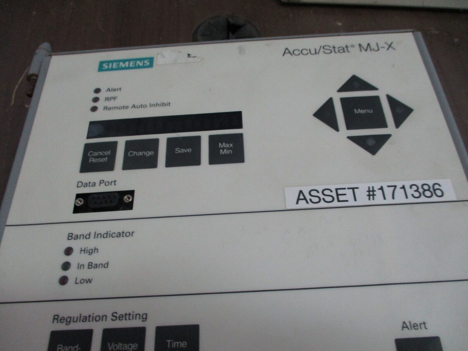 Siemens Accu/Stat MJ-X Voltage Regulator Control Panel 59689 Used