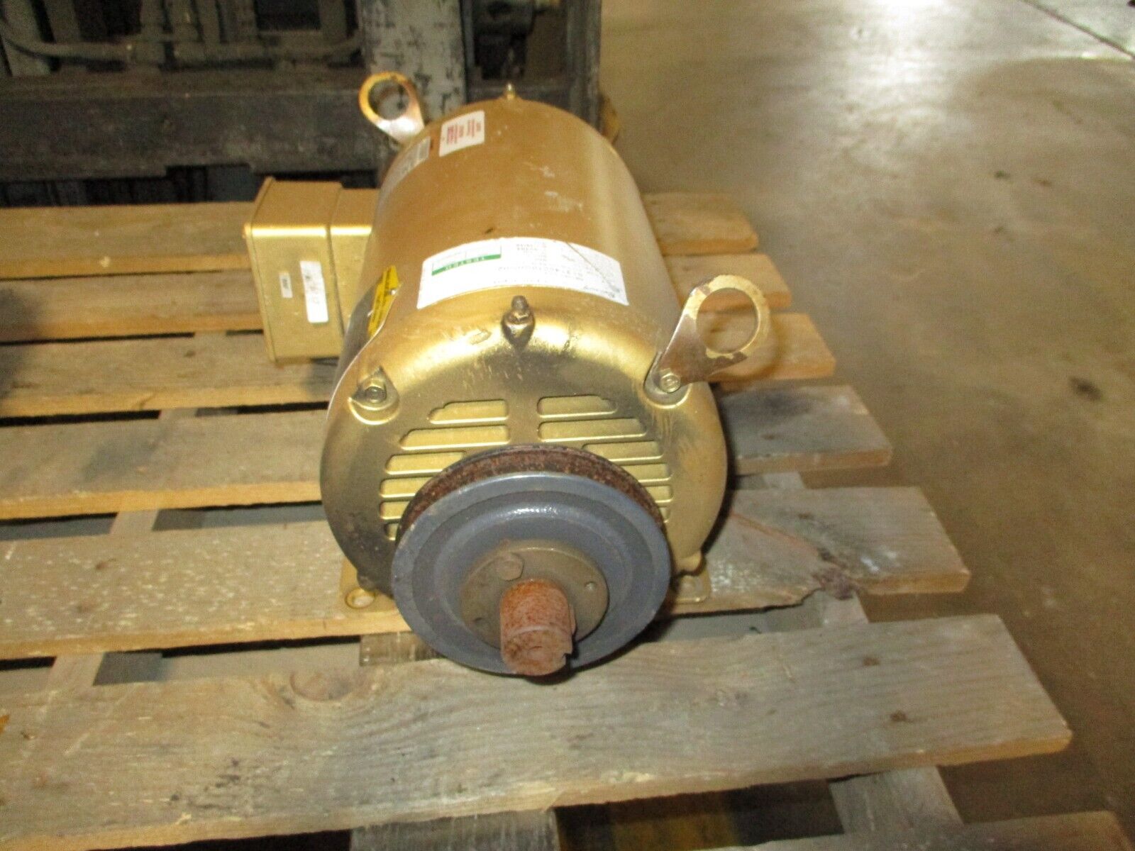 Baldor Motor EM3218T 5HP 1800RPM 230/460V 13.2/6.6A 60Hz 3Ph Used