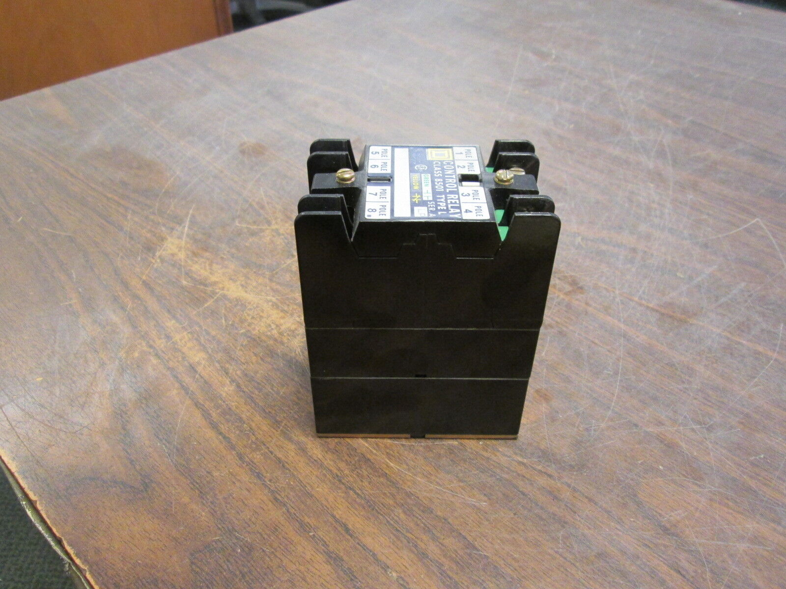 Square D Control Relay 8501 L0-40 A LP 120V Coil 8P 0-600V Used