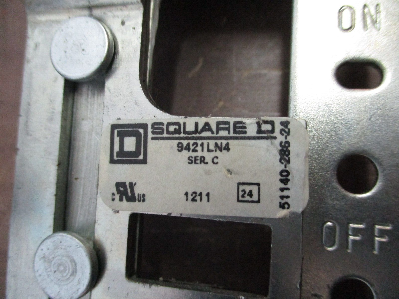 Square D Circuit Breaker Operating Mechanism 9421LN4 Ser. B Use w/ AL, FCL, FHL