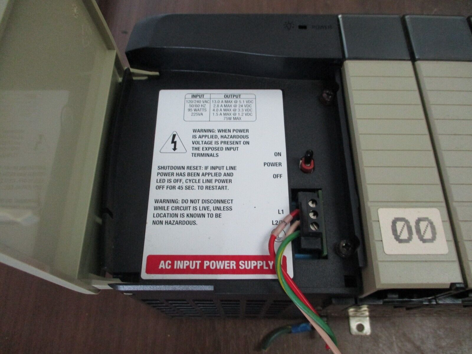 Allen-Bradley ControlLogix 17-Slot Chassis w/ Power Supply 1756-A17/1756-PA75