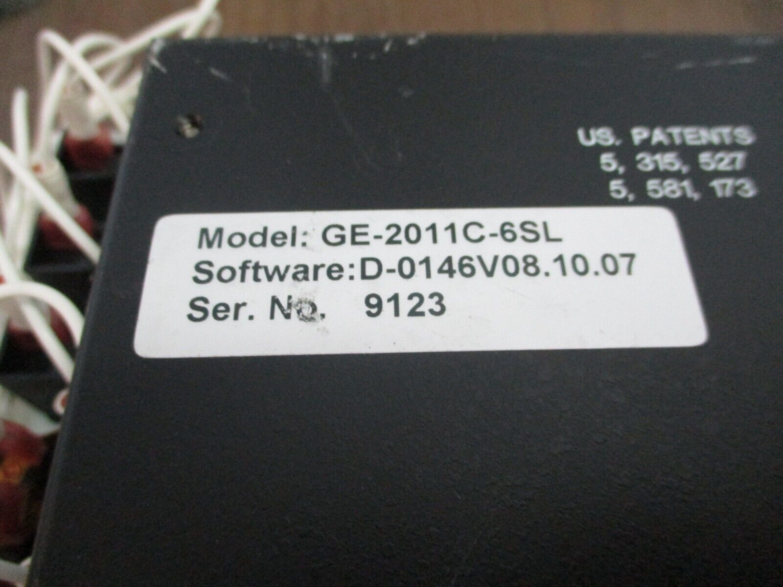 GE GE-2011 Voltage Regulator Control GE-2011C-6SL S/W: D-0146V08.10.07 Used