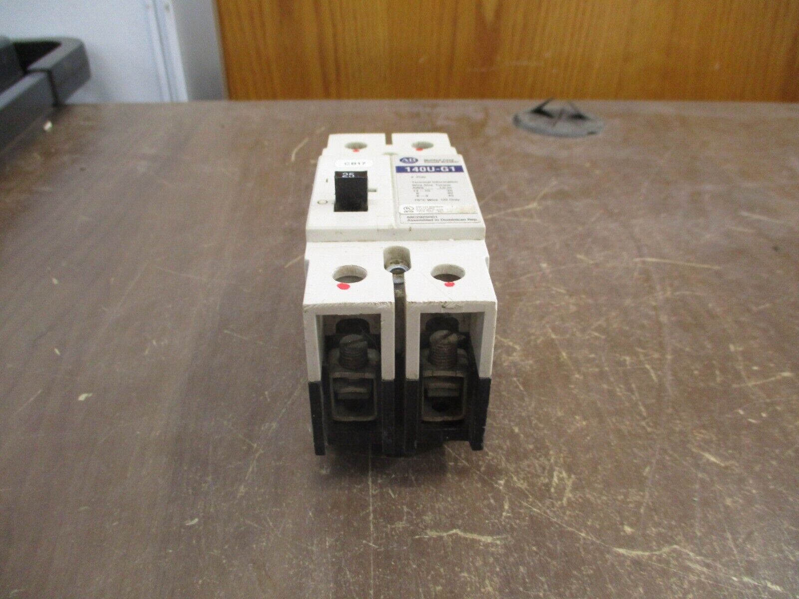 Allen-Bradley 140U-G1 Circuit Breaker 68C2925H01 25A 2P Used
