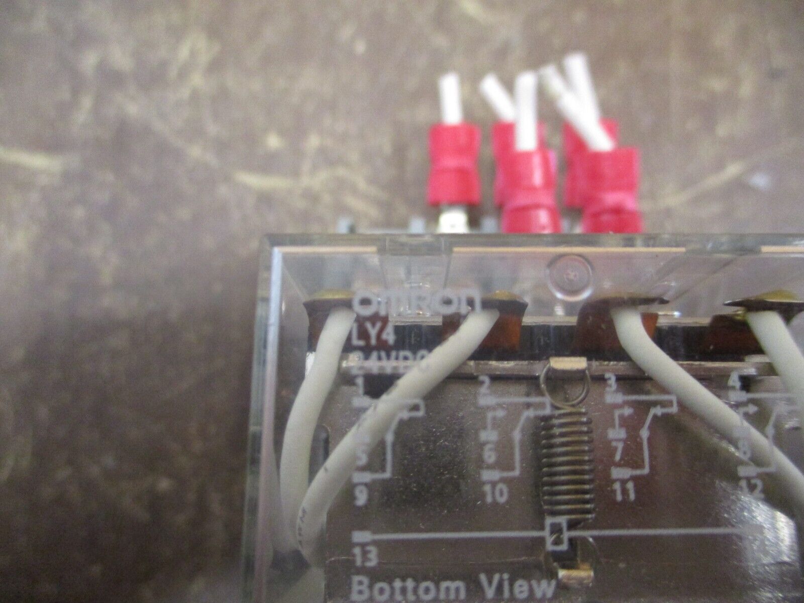 Omron Relay LY4 24VDC Coil w/ Base Used