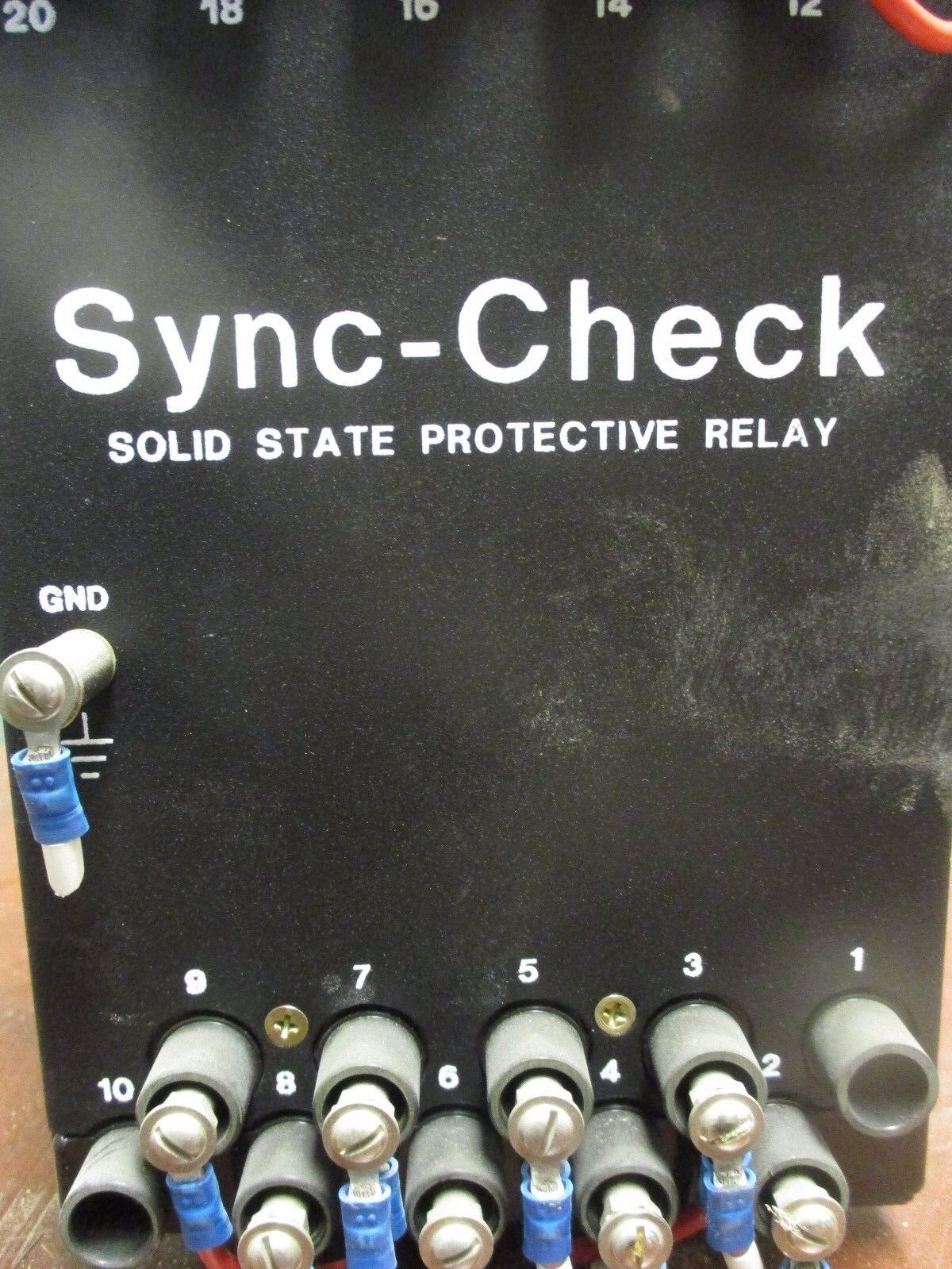 Basler Electric Sync-Check Relay BE1-25 *Cracked Cover* Used