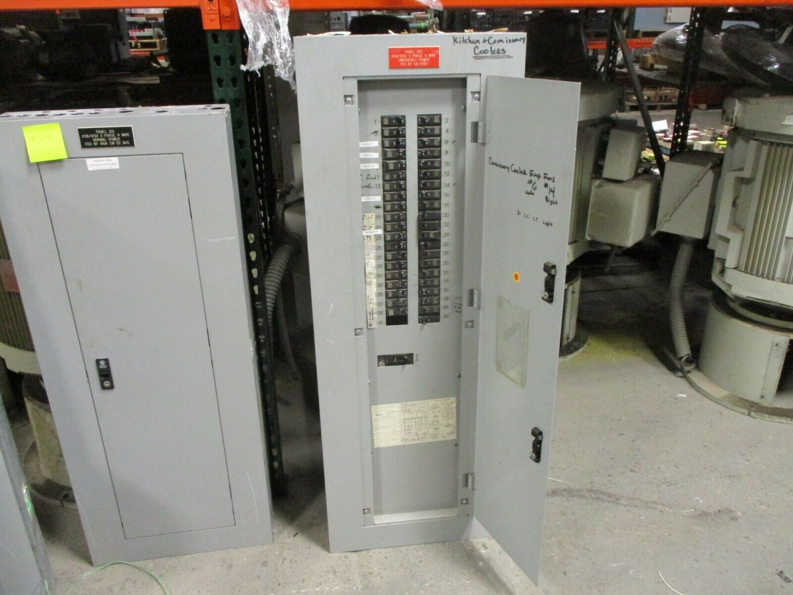 GE Main Breaker Circuit Breaker Panel AQF3422ABX 225A Max 208Y/120 3Ph 4W Used