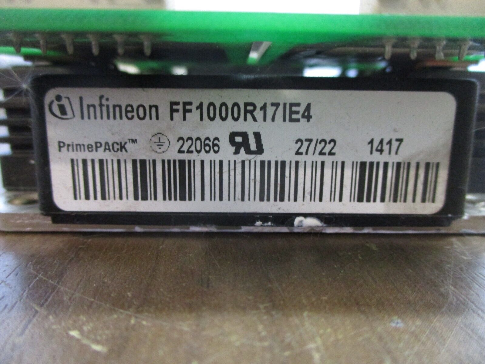Infineon PrimePACK Power Module FF1000R17IE4 w/ PV-BAD-T1.3 Board Used