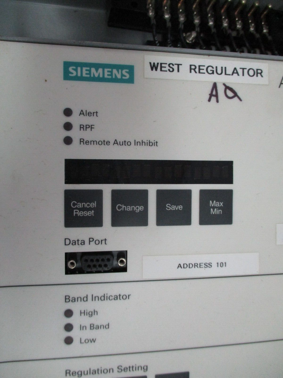 Siemens Accu/Stat MJ-X Voltage Regulator Control Panel C-62008 w/ Enclosure Used