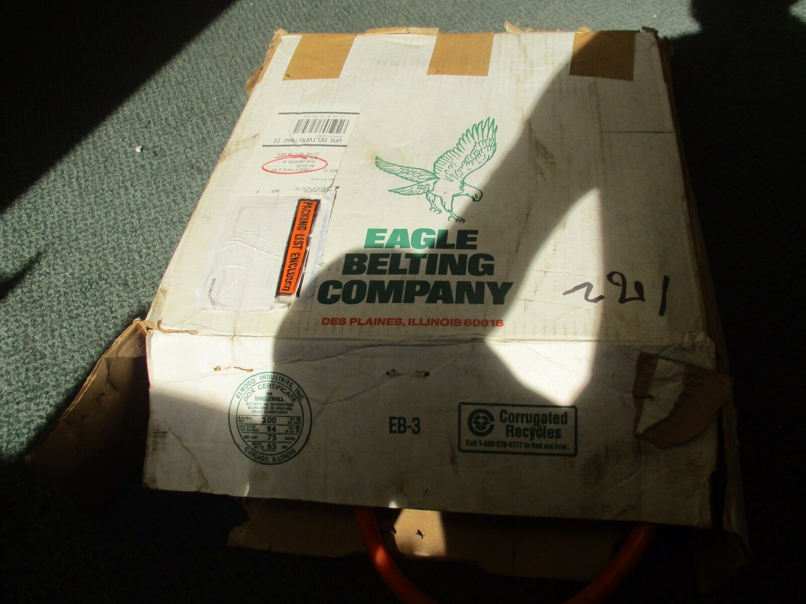 Eagle Belting Round Polyurethane Belt 85 Orange Approx. Soft, 3/4" approx 40'