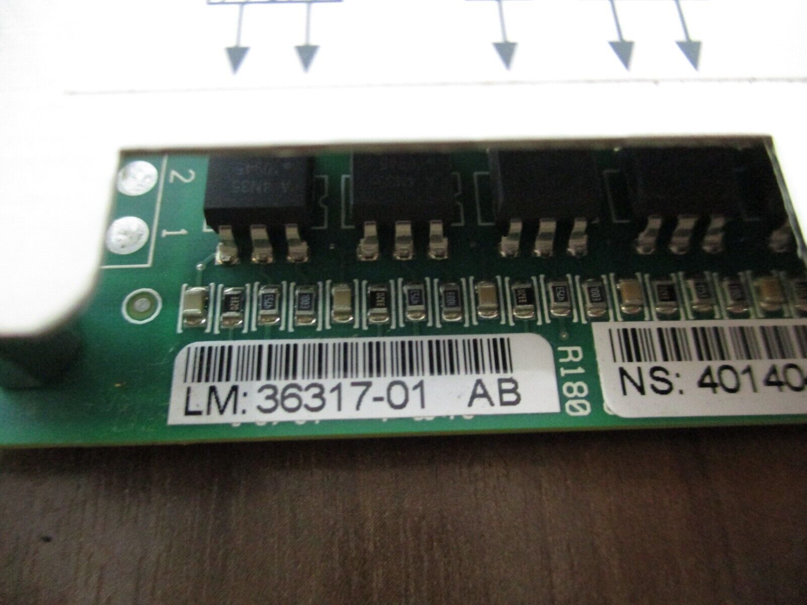 Gentec Relay Card Controller 36317-01 AB Used