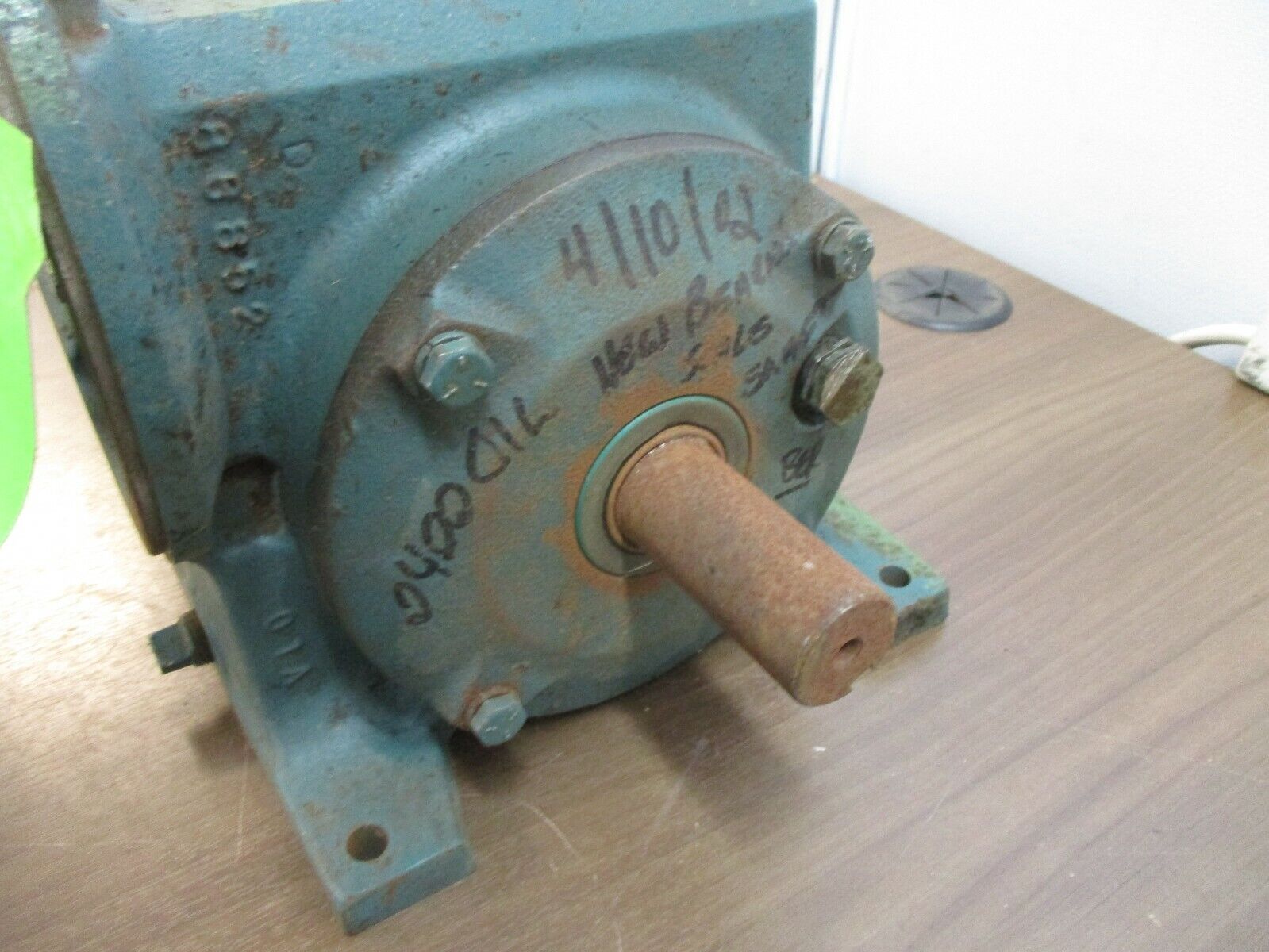 Reliance Master XL Gear Reducer 6WG21A Ratio 40:1 3/4 HP In 44 RPM Out Used