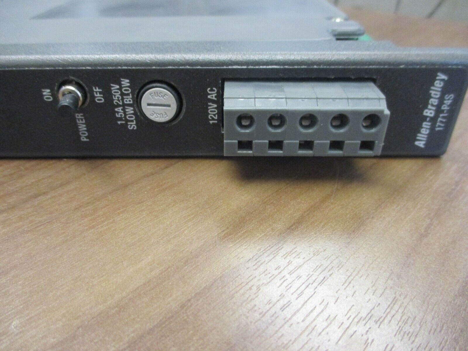 Allen-Bradley AC Power Supply Module 1771-P4S In: 120VAC 0.9A Out: 5VDC Ser. B