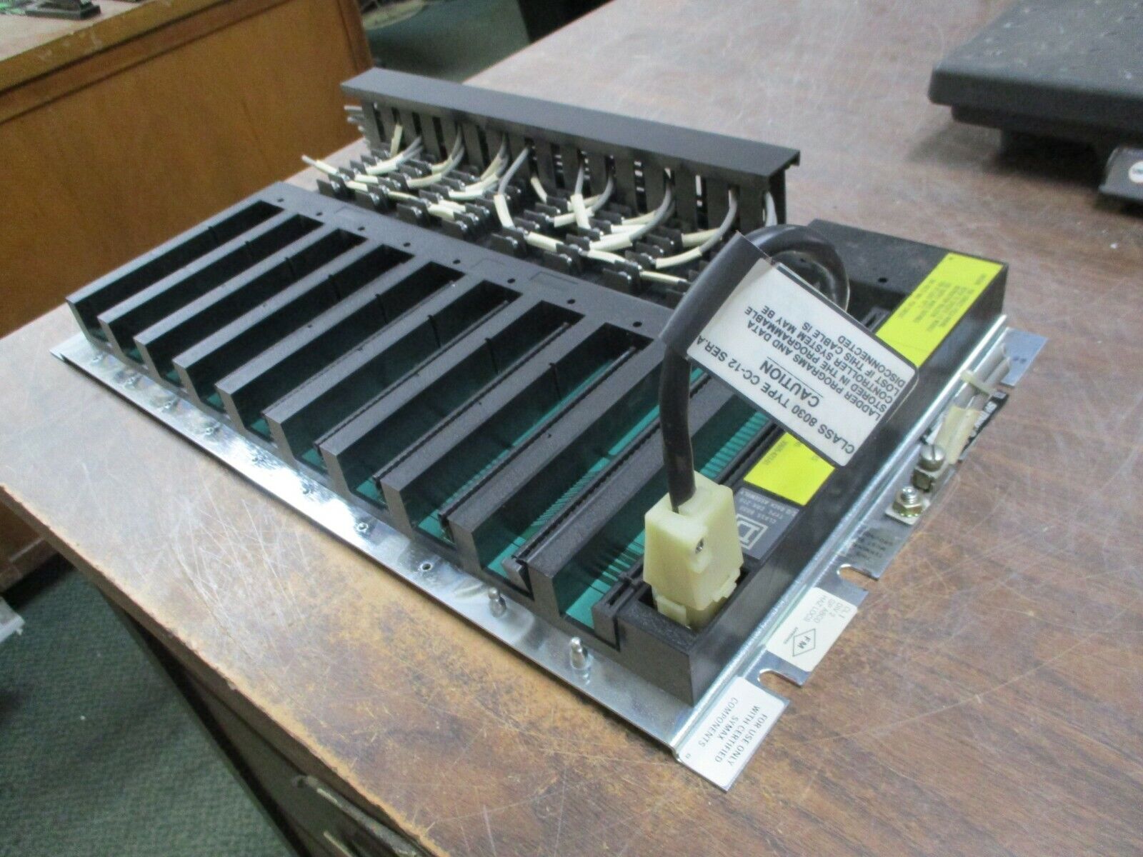 Square D I/O Rack Assembly 8030 CRK-210 Ser. B Used