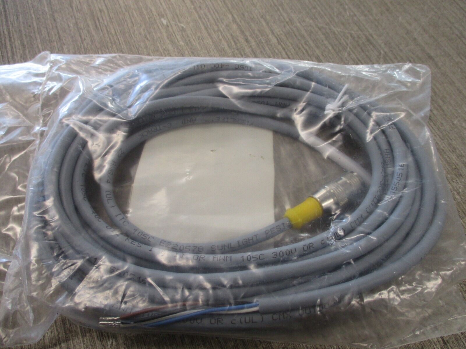 Turck Actuator & Sensor Cordset RK 4.4T-5 Length: 5m 250V 4A New Surplus