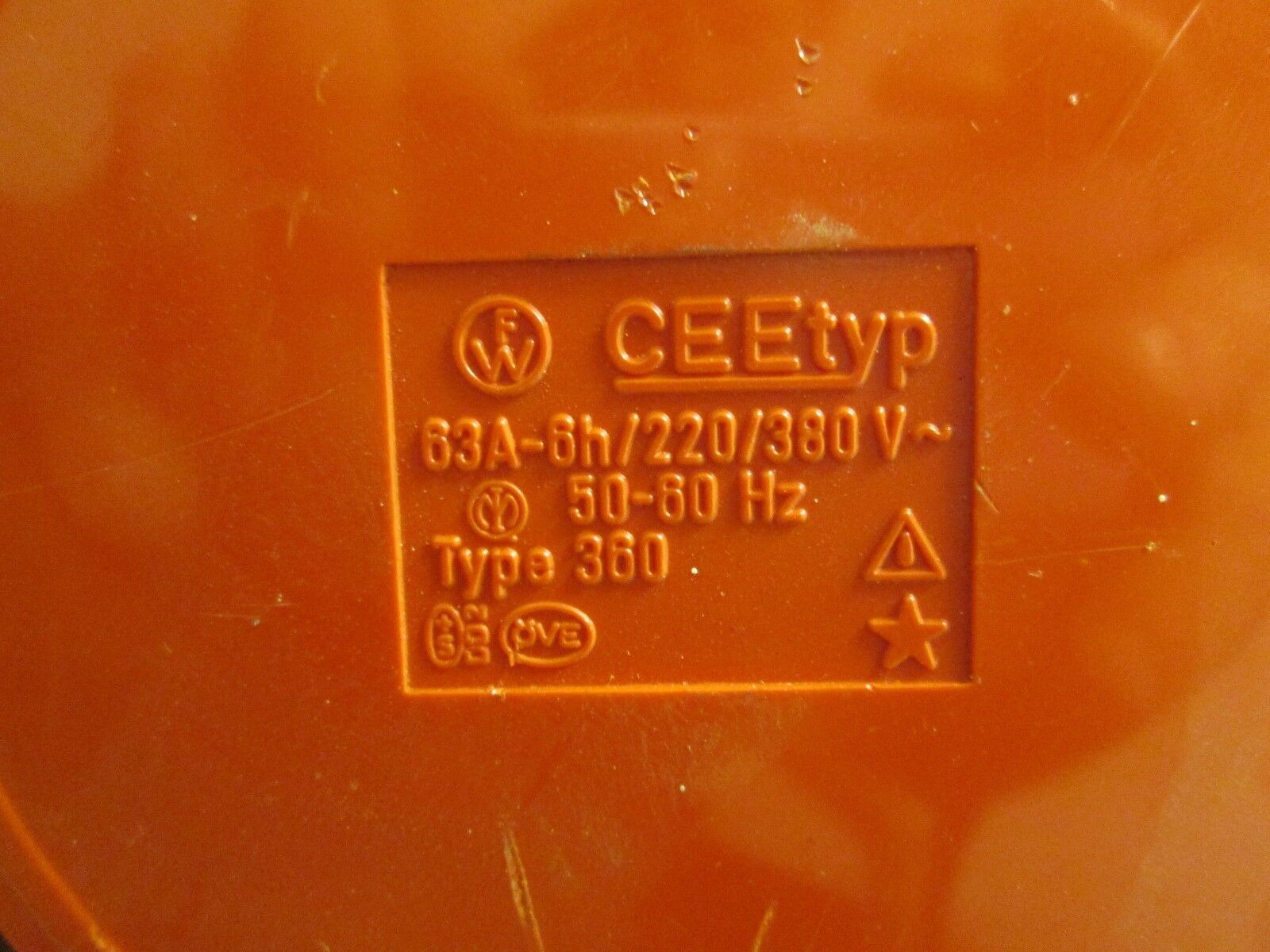 Bals Cee Norm  Connector  Type 360  63A  220/380V  Used