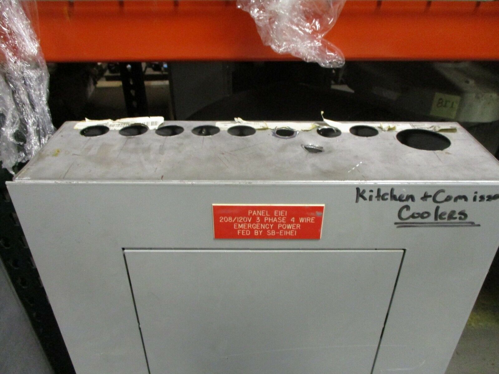 GE Main Breaker Circuit Breaker Panel AQF3422ABX 225A Max 208Y/120 3Ph 4W Used