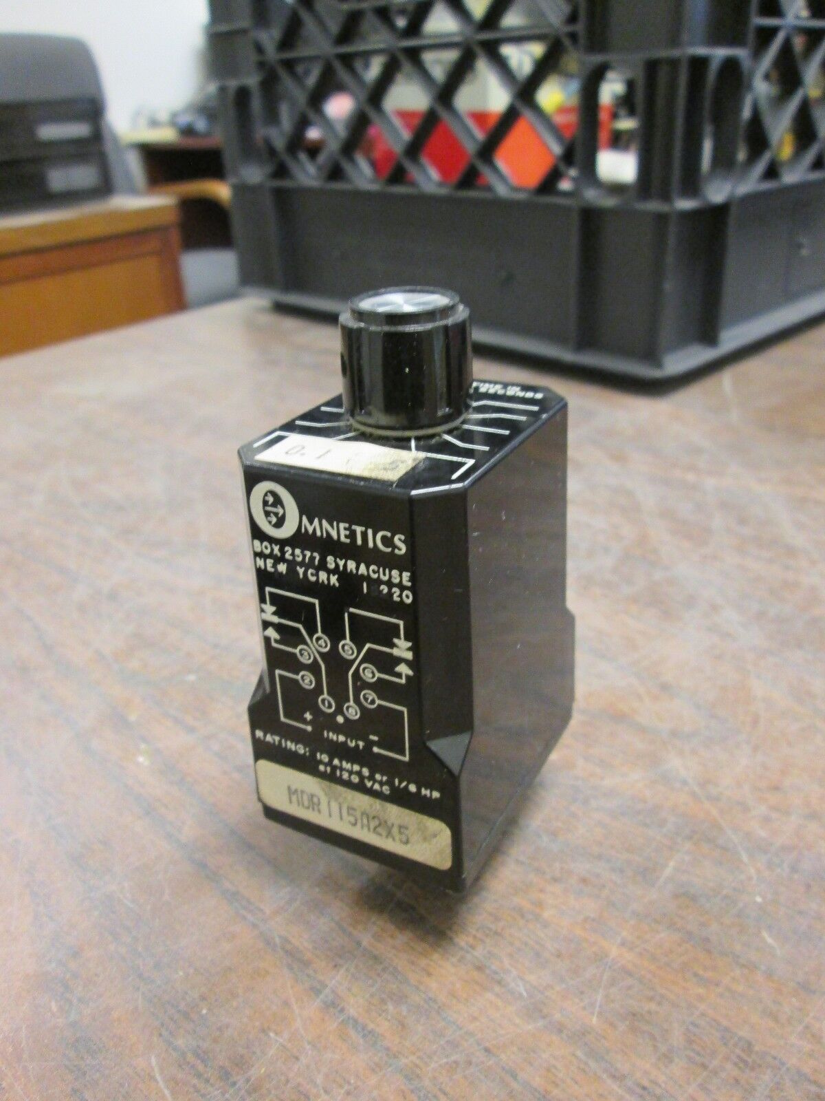 Omnetics Timing Relay MDR115A2X5 10A 120V Range: 0.1-5 sec Used