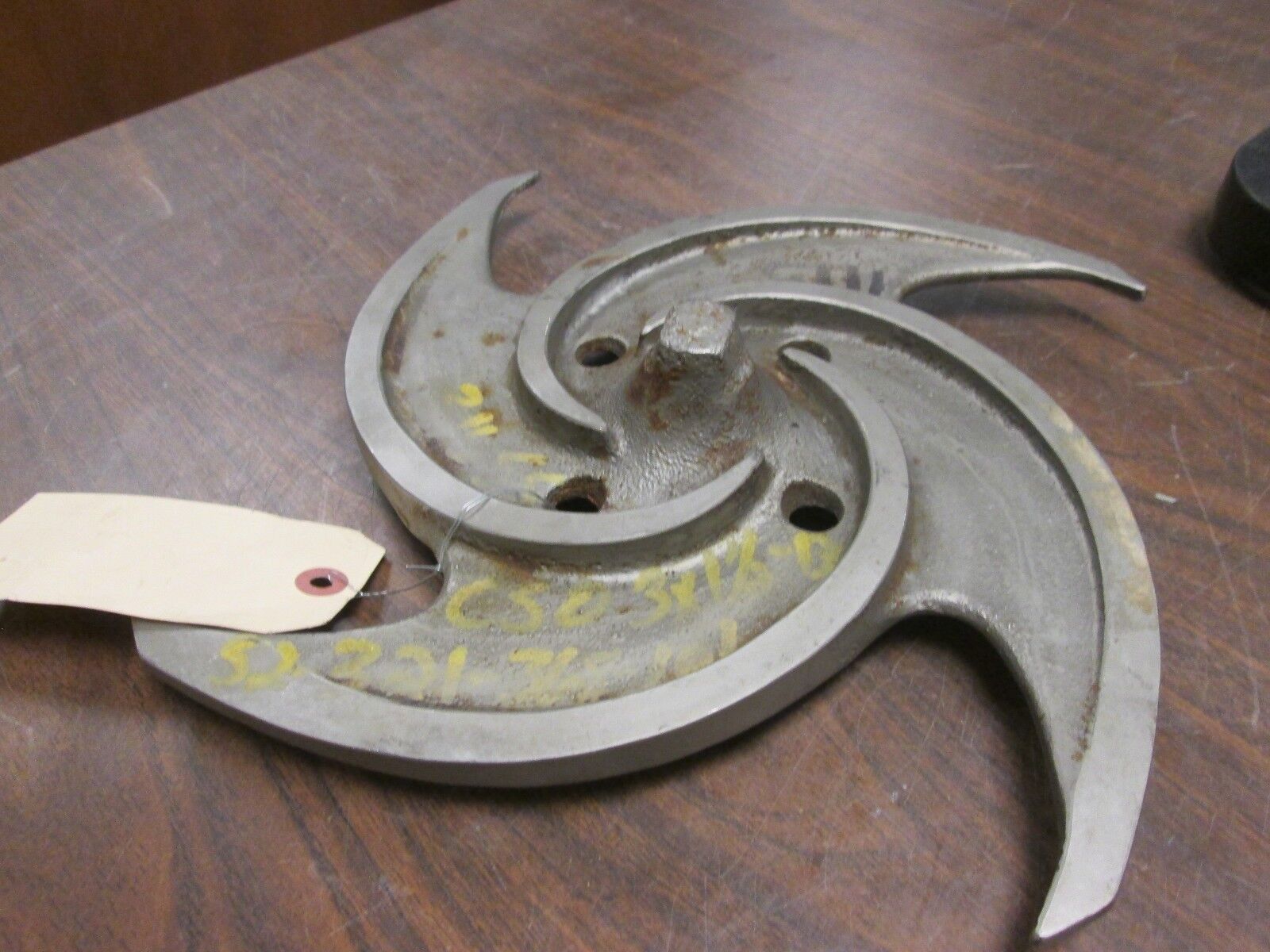 Allis Chalmers 4-Vane Impeller 52-321-368-101 Stainless Used