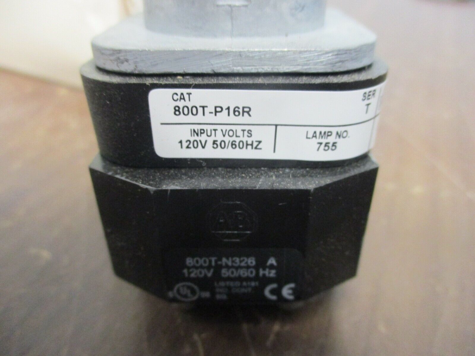 Allen-Bradley Pilot Light 800T-P16R Ser. T Type 4,13 Red Lens New Surplus