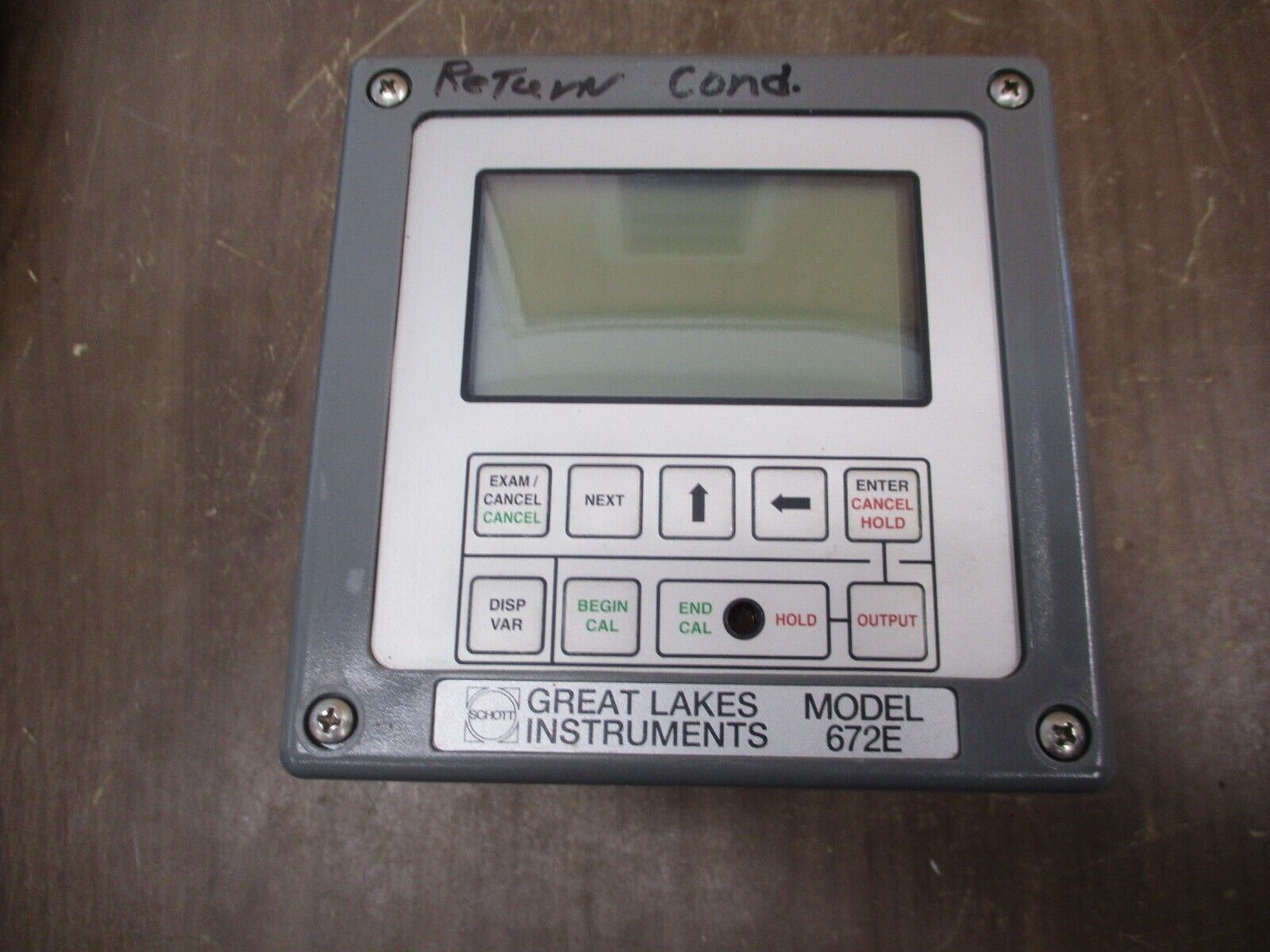 Great Lakes Instruments Model 672E Conductivity Analyzer 672E3F1C0N 115V 50/60Hz