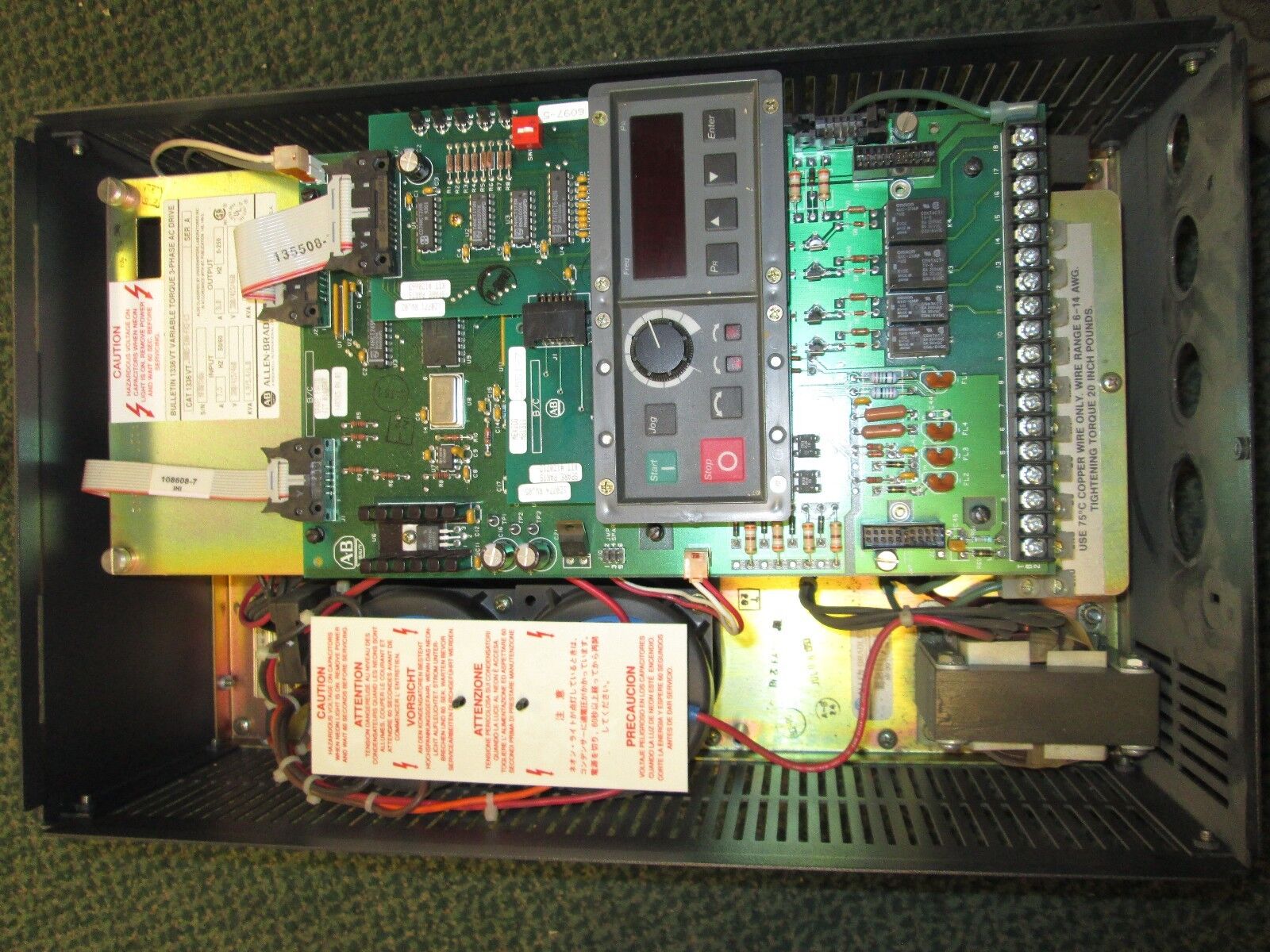 Allen-Bradley 1336VT AC Drive 1336VT-B005-EAN-FA2-L3 *Missing Cover Screw* Used