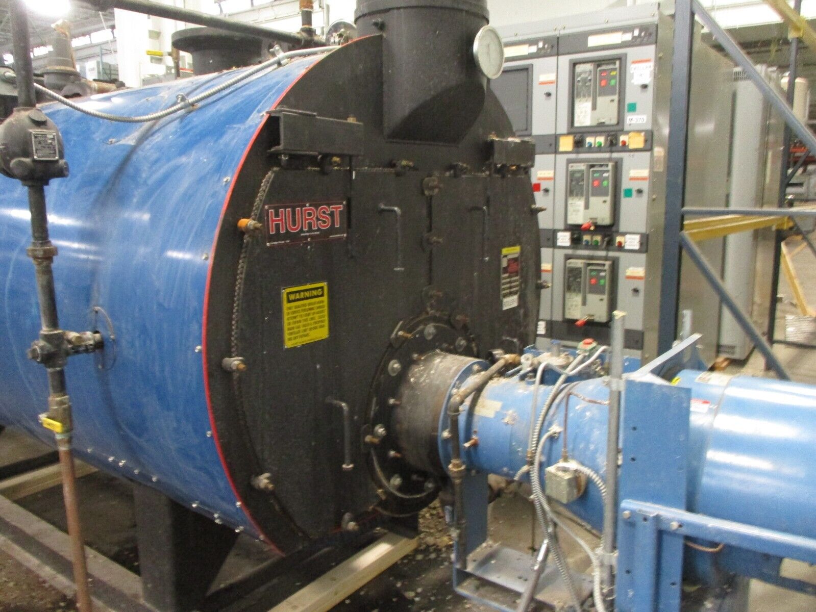 Hurst Series 500 Firetube Boiler 100HP 500 SQ FT Heating Surface MFD 2005 Used