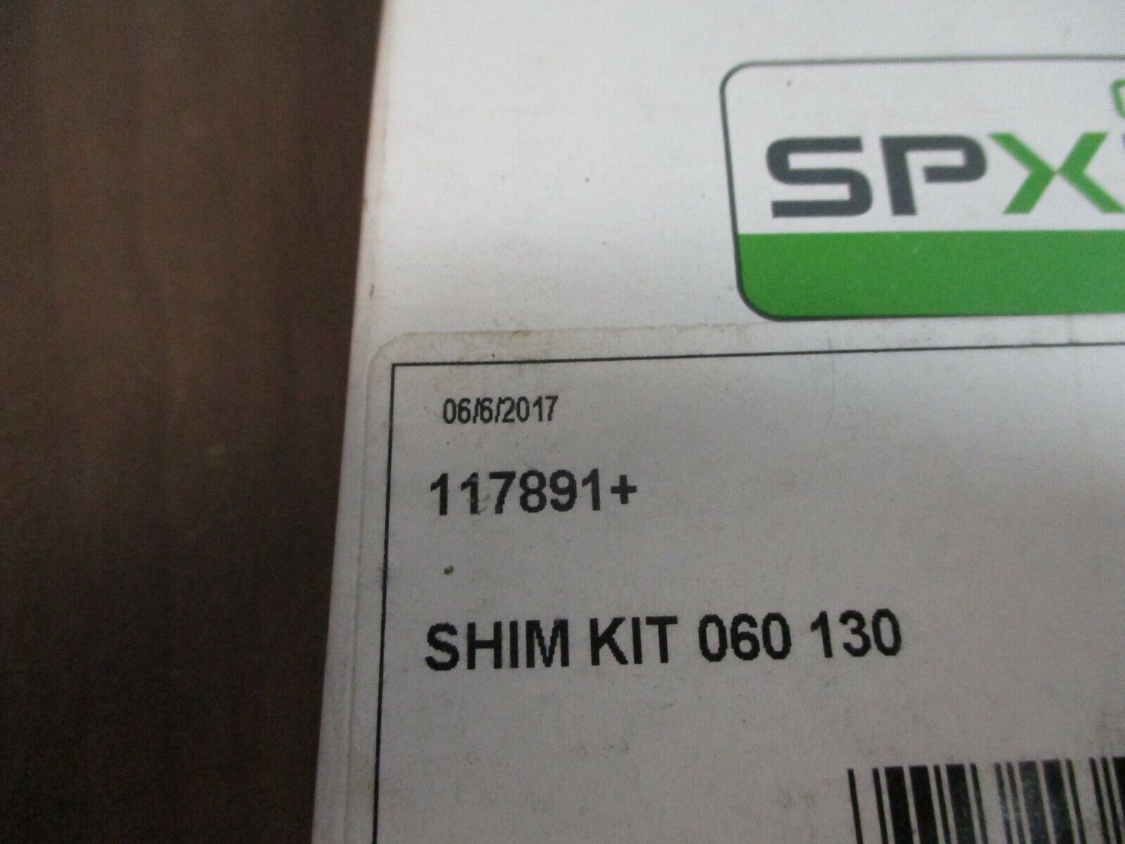 SPX Shim Kit 117891+ 060 130 New Surplus