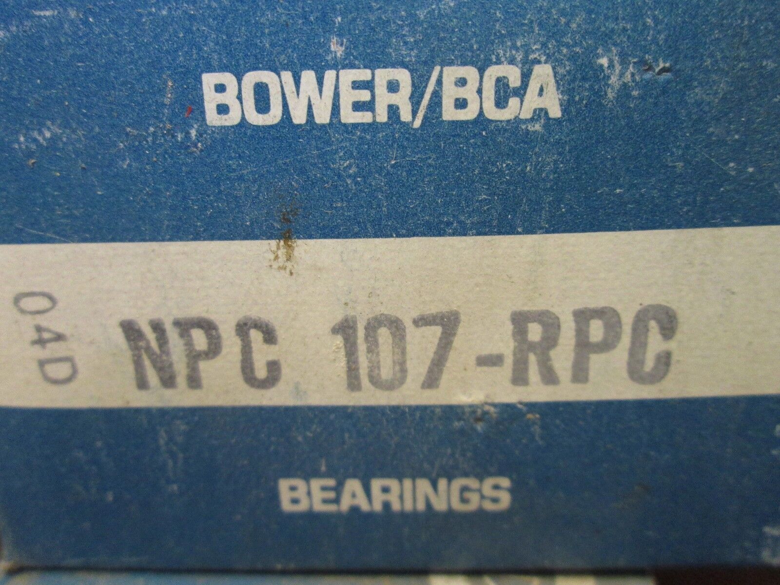 Bower Ball Bearing NPC 107-RPC New Surplus