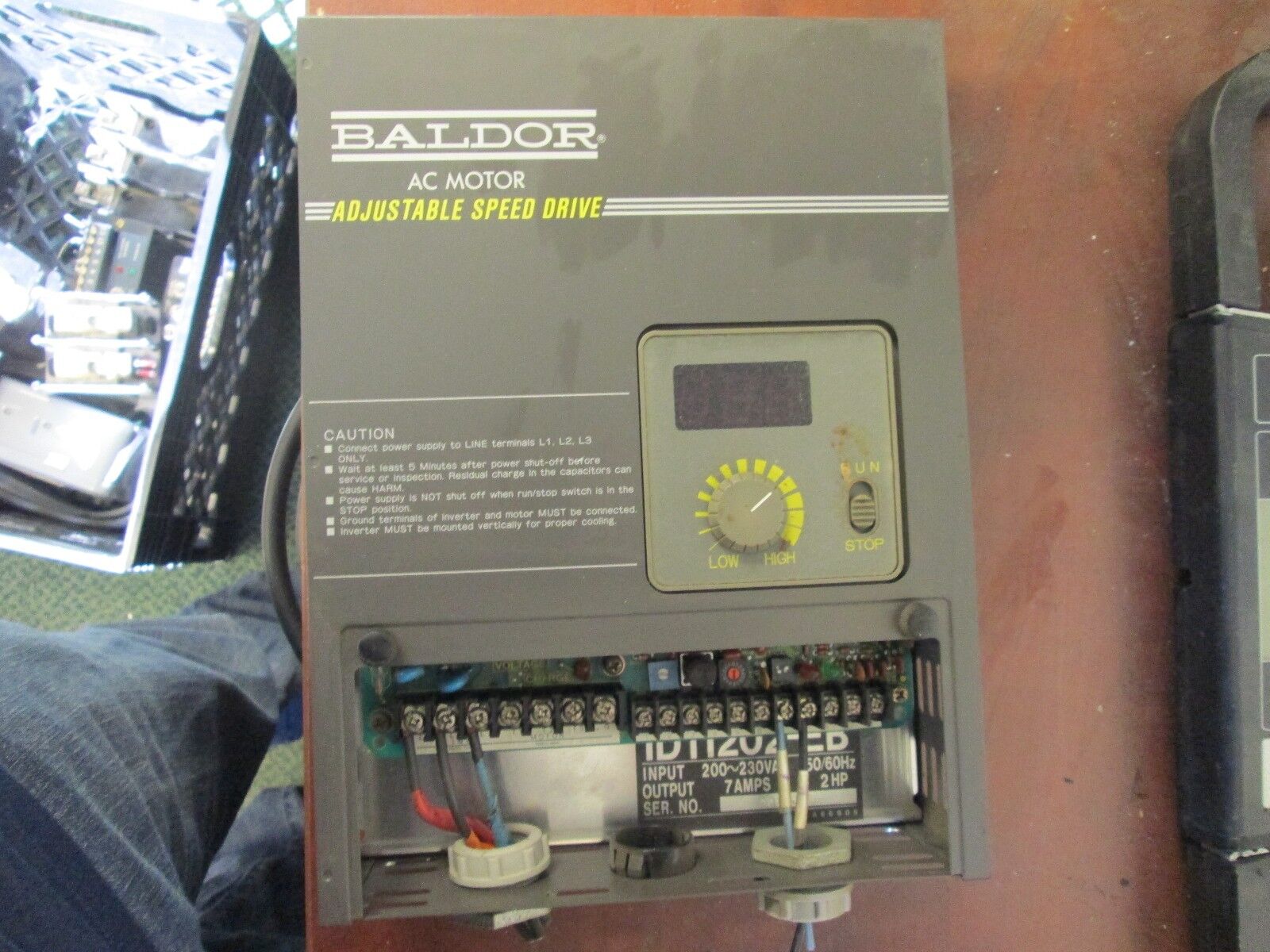 Baldor AC Drive ID11202-EB Input: 200-230V AC 50/60Hz Output: 7A 2HP Used