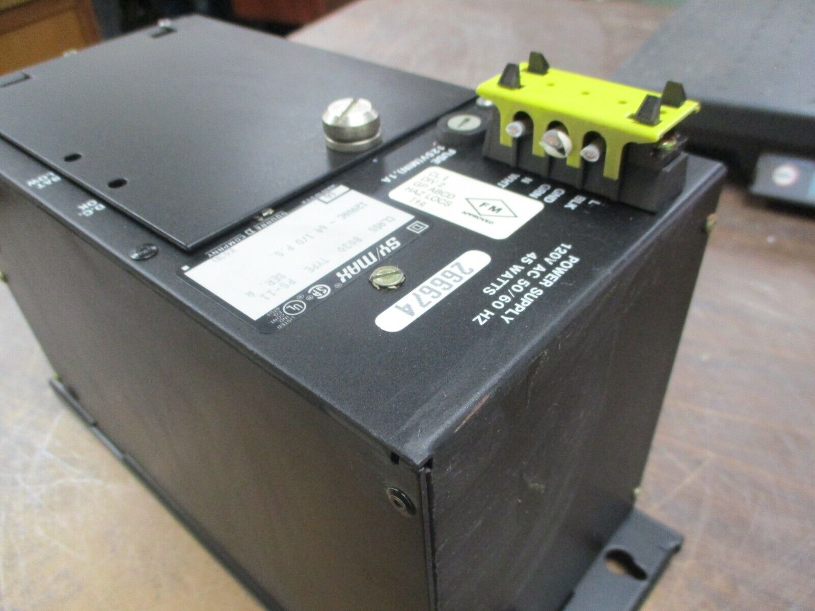 Square D SY/Max Power Supply 8030 PS-11 Ser. A 45W 120VAC 50/60Hz Used