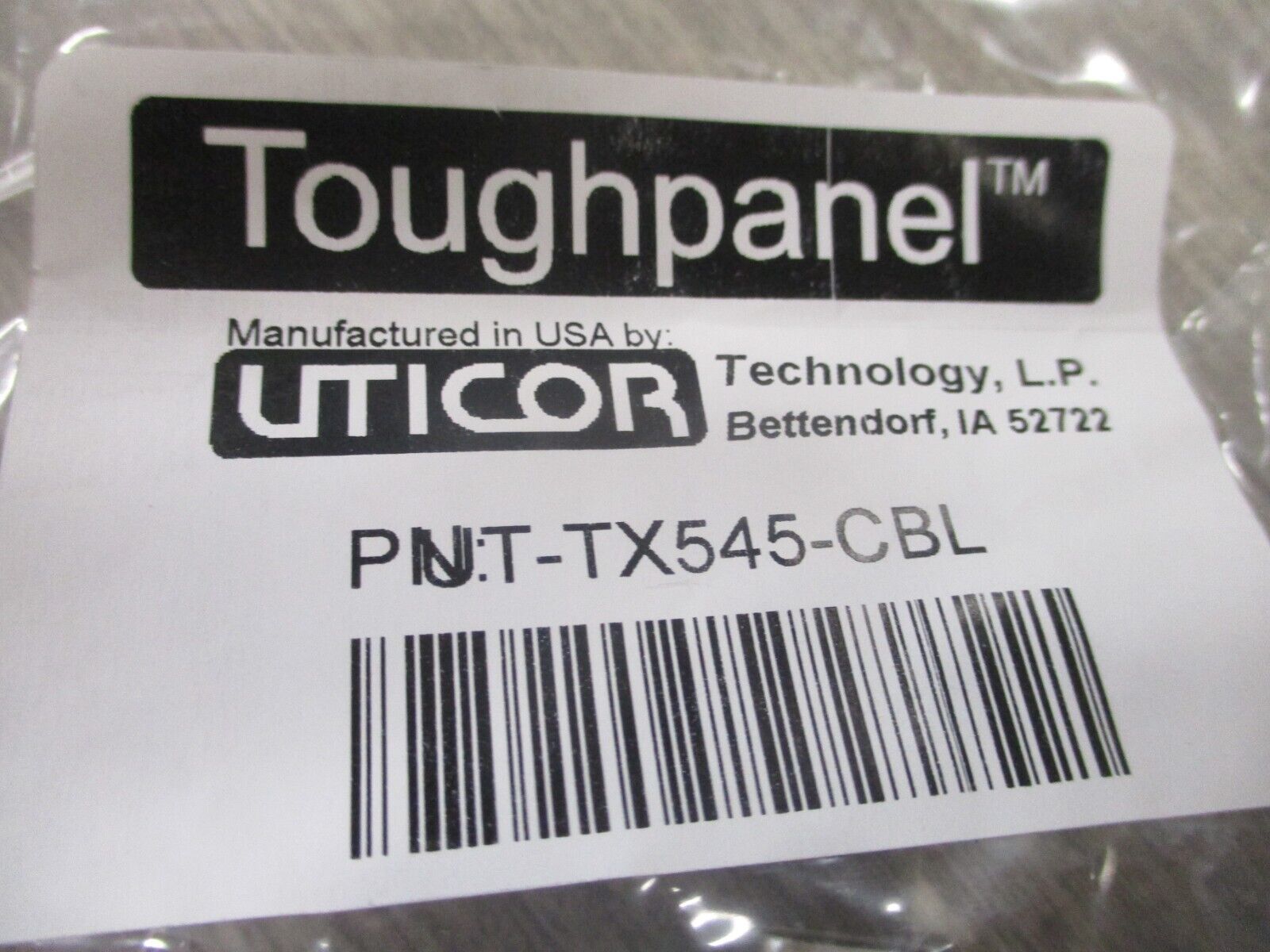 Uticor Toughpanel Cable UT-TX545-CBL New Surplus