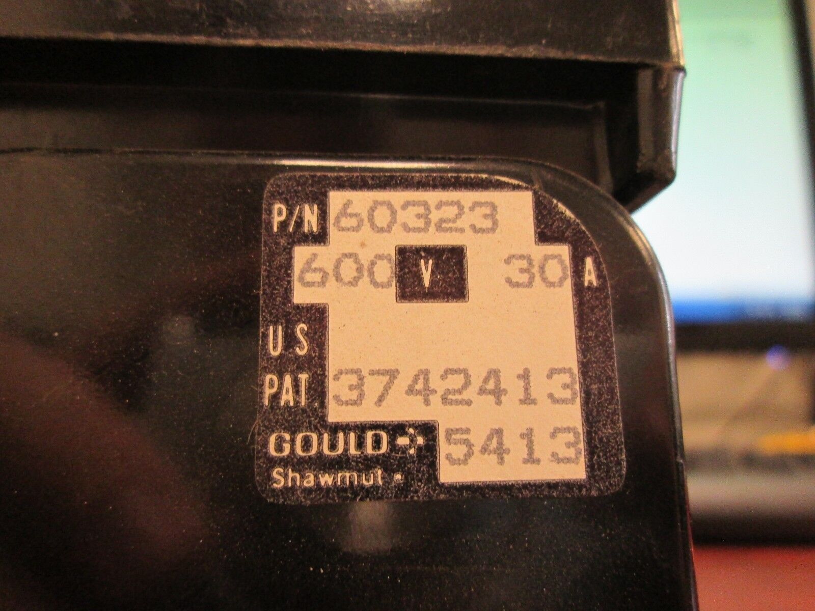 Taylor/Gould Shawmut Fuse Block 60323 30A 600V *Lot of 2* 3P Used
