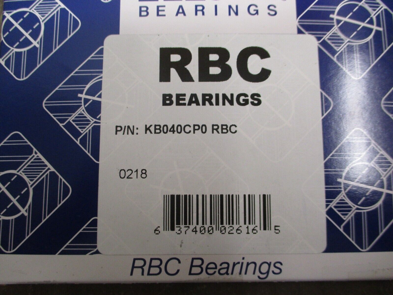 RBC Bearing KB040CP0 RBC New Surplus