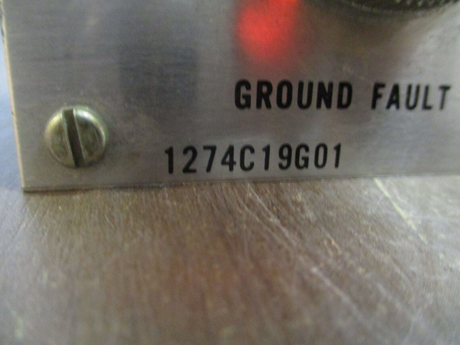 Westinghouse Ground Fault Relay Test Panel 1274C19G01 Used