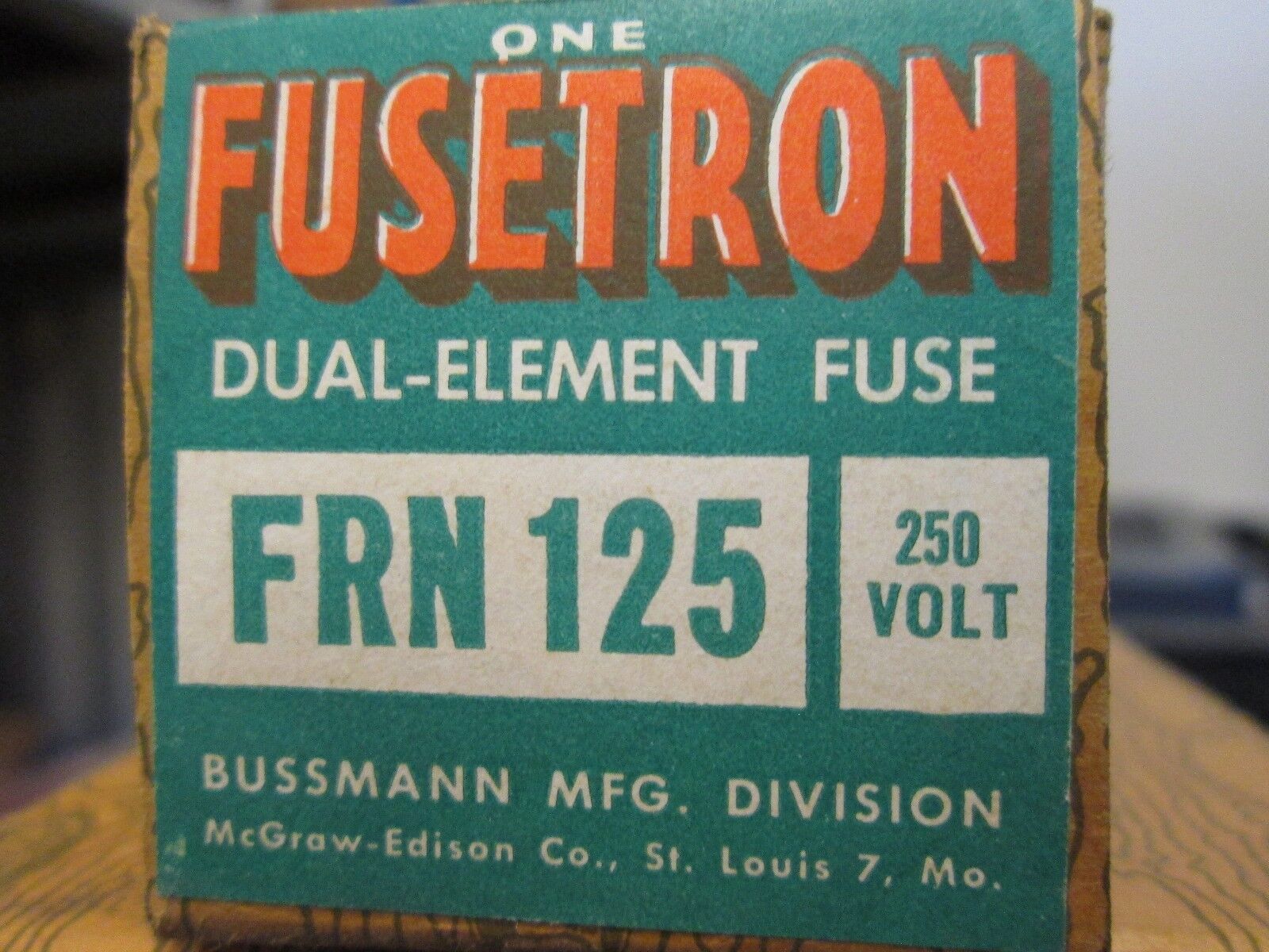 Bussmann Fusetron Fuse FRN 125 250V 125A *Lot of 5* New Surplus