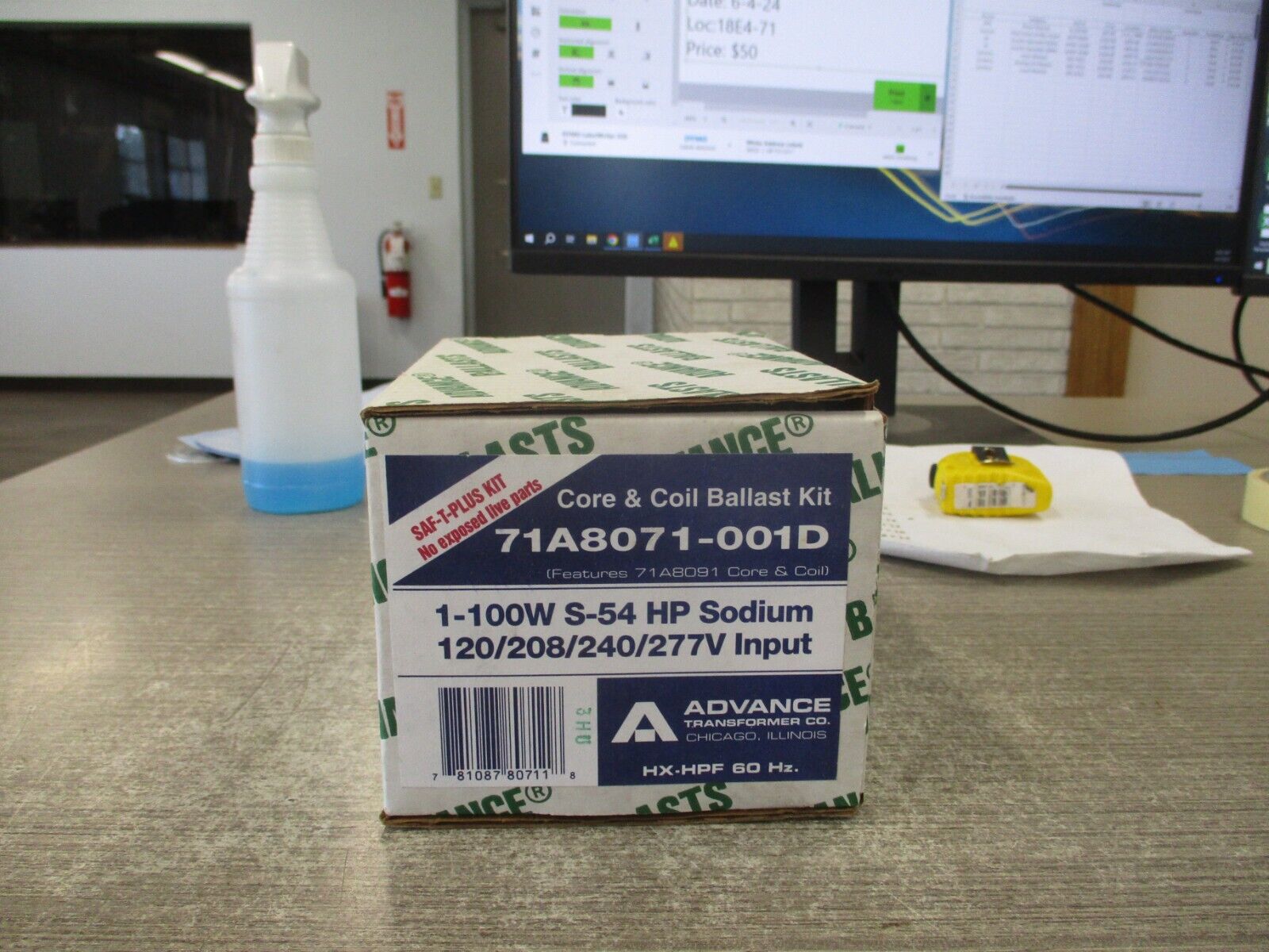Advance Core & Coil Ballast Kit 71A8071-001D 120/208/240/277V 100W New Surplus