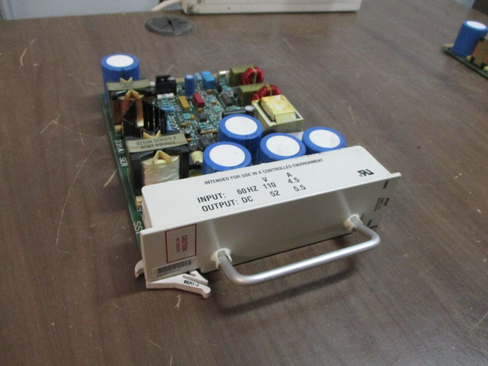 AT&T 336A1 PU Rectifier Module 5SCB723EAC Input: 110VAC 4.5A Output: 52VDC 5.5A