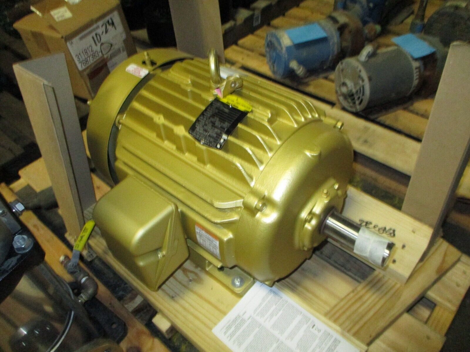 Baldor Motor EM4106T 20HP 3600RPM 230/460V 46/23A 3Ph 60Hz New Surplus