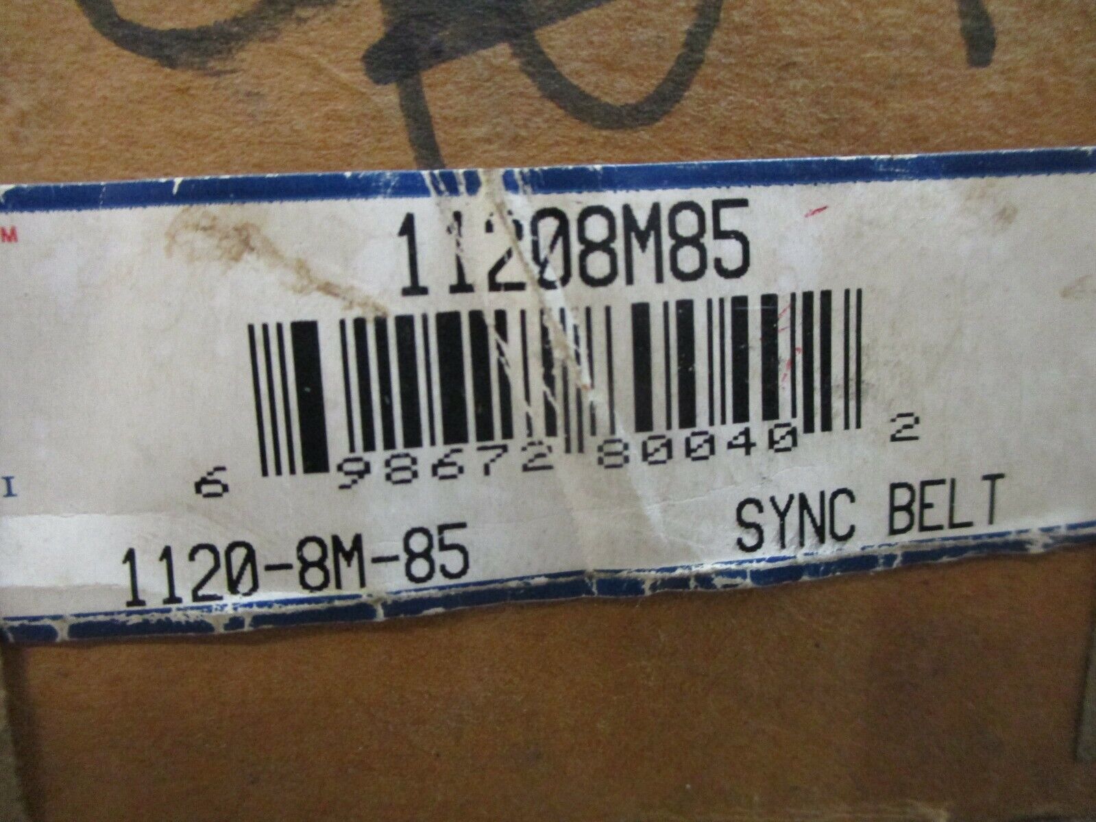 TB Wood's Sync Belt 11208M85 New Surplus
