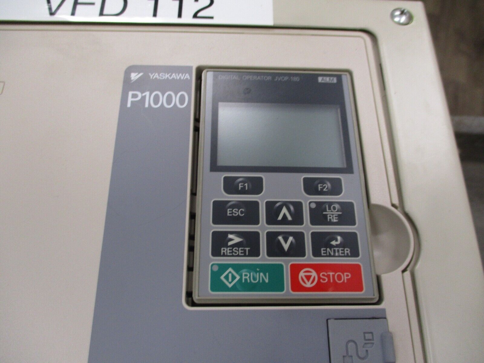 Yaskawa P1000 AC Drive CIMR-PU4A0072FAA Rev. E 50HP 3Ph w/ Keypad Used