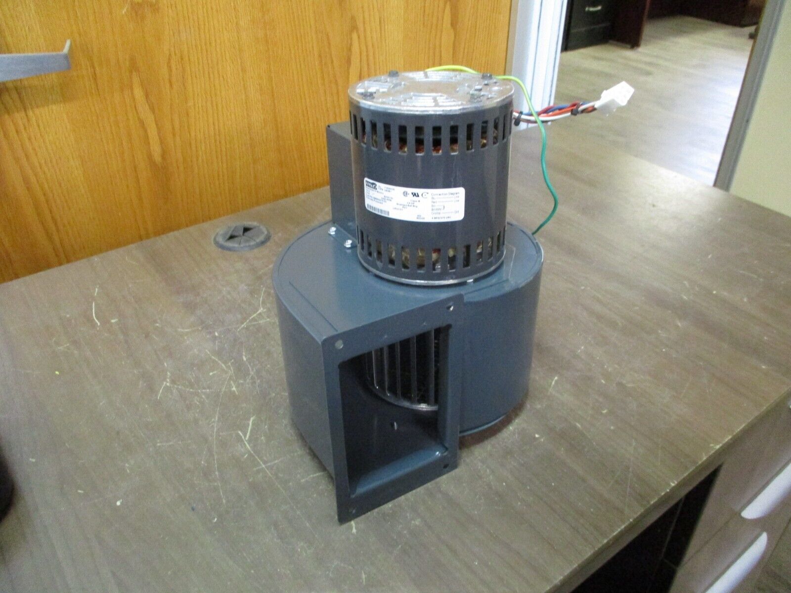 MOOG Centrifugal Blower TCP134-005 115V 3A 1/4HP 3300RPM 1Ph Used