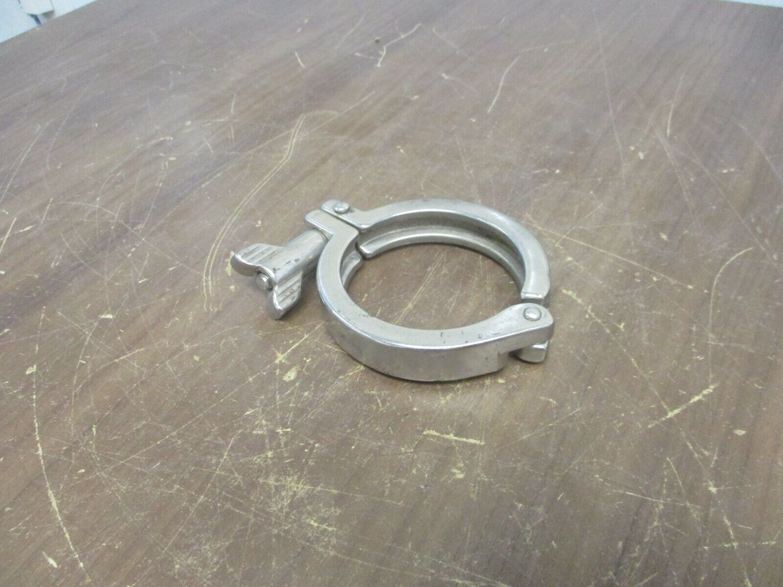 Misc. Brand Stainless Steel Sanitary Clamp Size: 2.5" Used