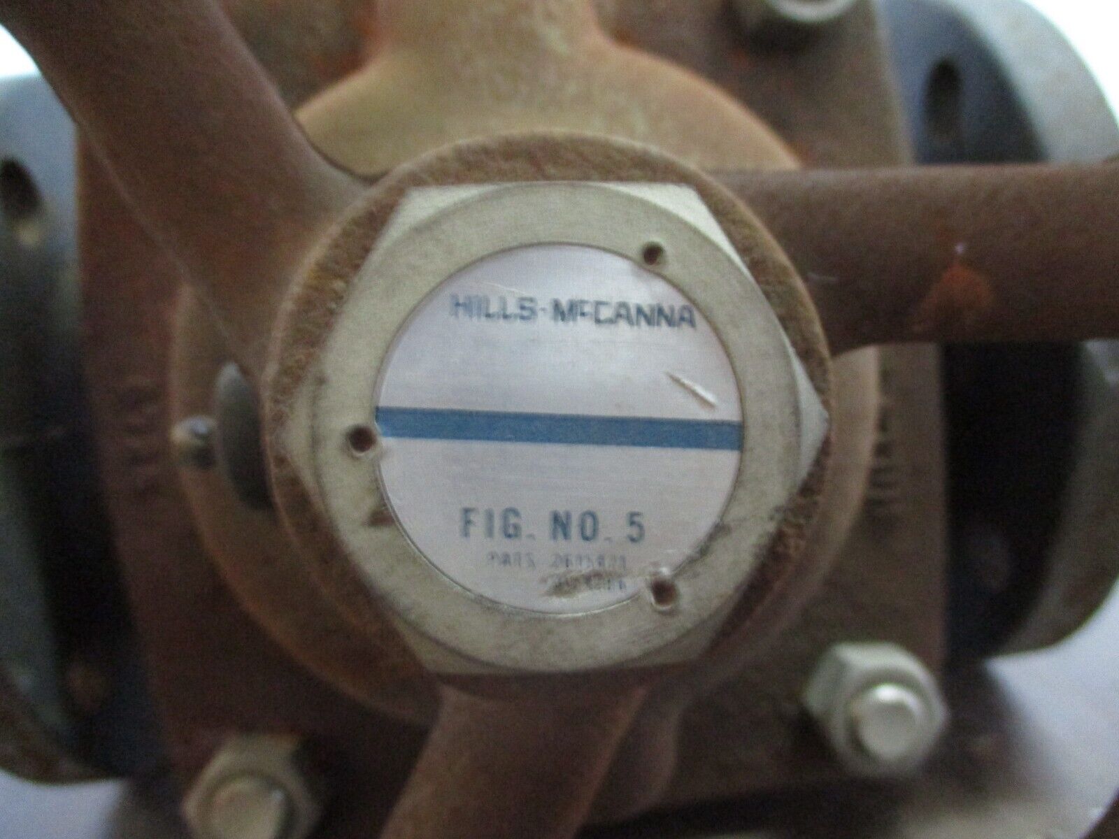 Hills-Mccanna Diaphragm Valve No. 5 Size: 2.5" Used