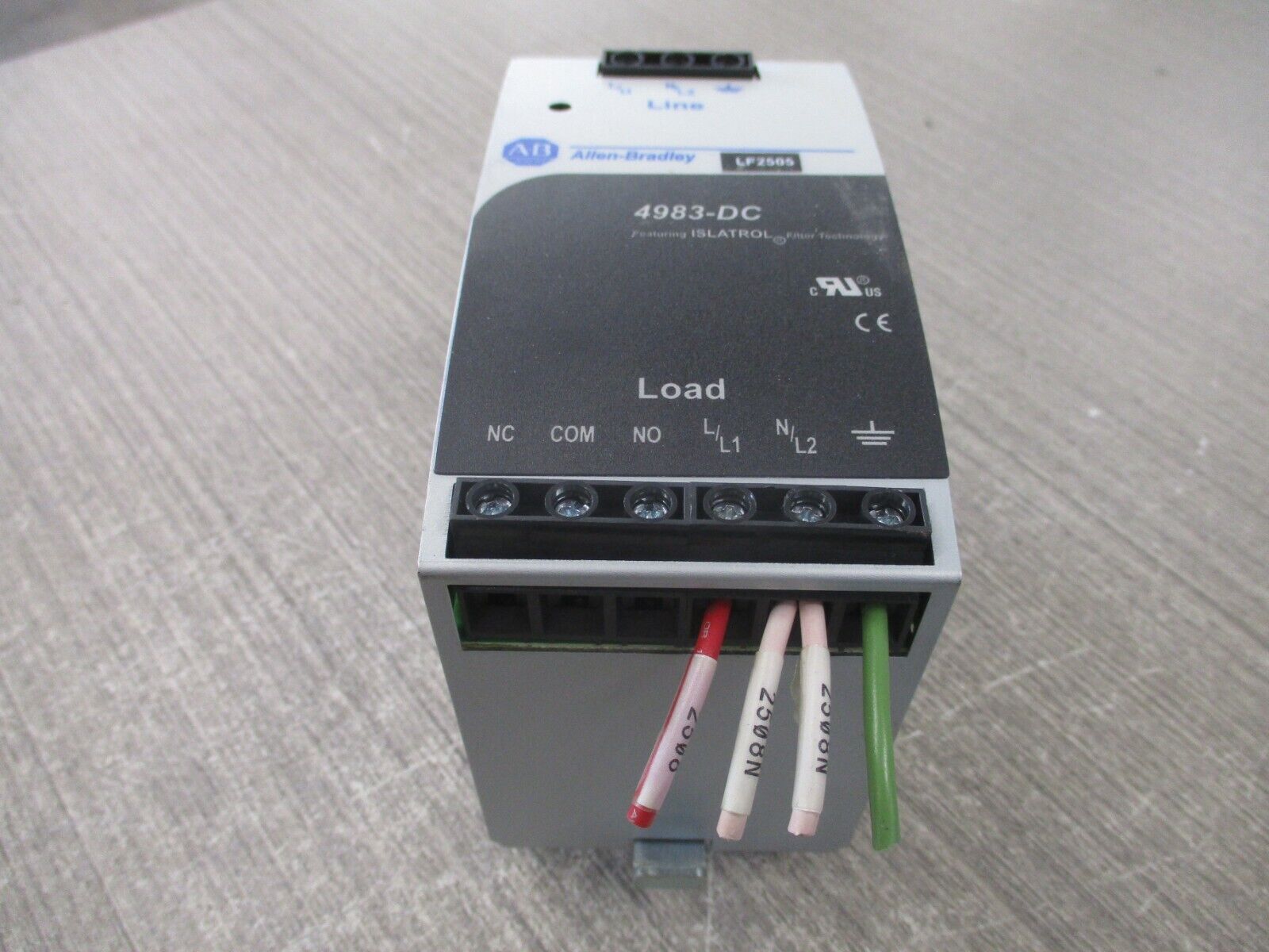 Allen-Bradley Islatrol Filter/Surge Protector 4983-DC120-10 Ser. A 120VAC Used